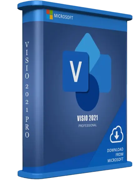Visio 2021 Pro software box