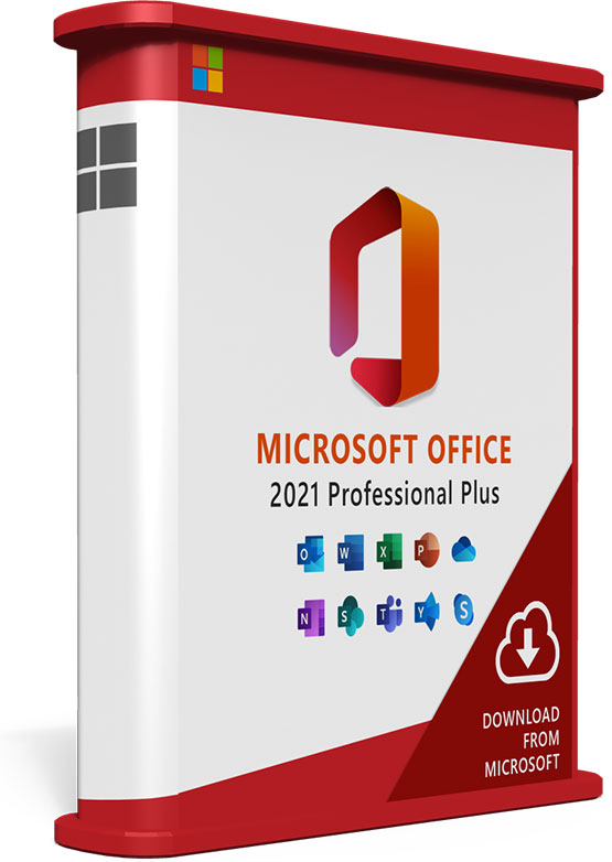 Microsoft Office 2021 Professional Plus software box